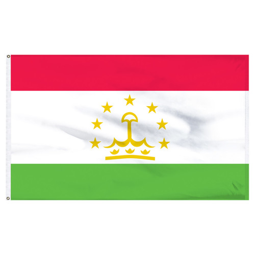 3-Ft x 5-Ft Tajikistan Nylon Flag