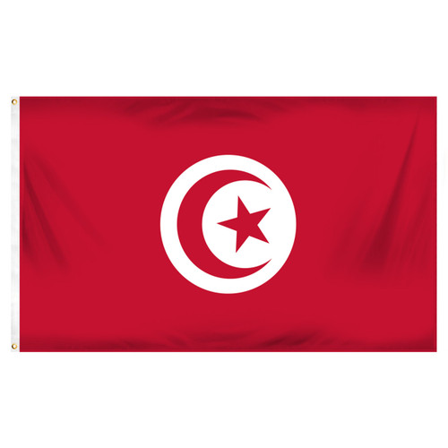 Tunisia 3ft x 5ft Printed Polyester Flag