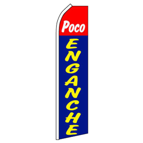 Poco Enganche Swooper Flag - Red & Blue