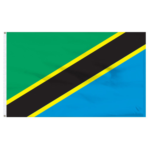 2-Ft x 3-Ft Tanzania Nylon Flag