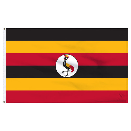 Uganda 4ft x 6ft Nylon Flag