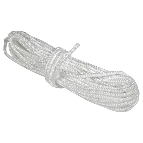 38ft. Halyard Rope With 2 Nylon Clips - .25in Diameter