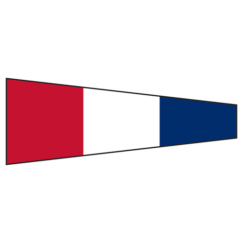 Nautical Number 3 Message Flag - Size 0 Standard