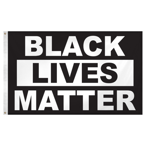 Fabric Only - Black Lives Matter Stick Flag 12" x 18" Polyester