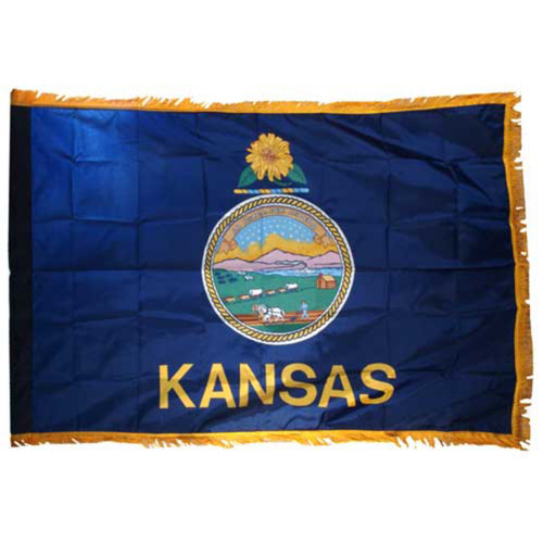 Kansas Flag 3ft x 5ft Nylon Indoor