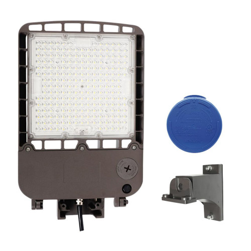 LED Area Light with Photocell and Fixed Arm Mount Bracket - Wattage Adjustable 70W/100W/150W - 5000K - LumeGen