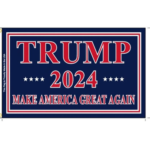 2ft x 3ft Nyl-Glo Trump 2024 Make America Great Again Flag - US Made