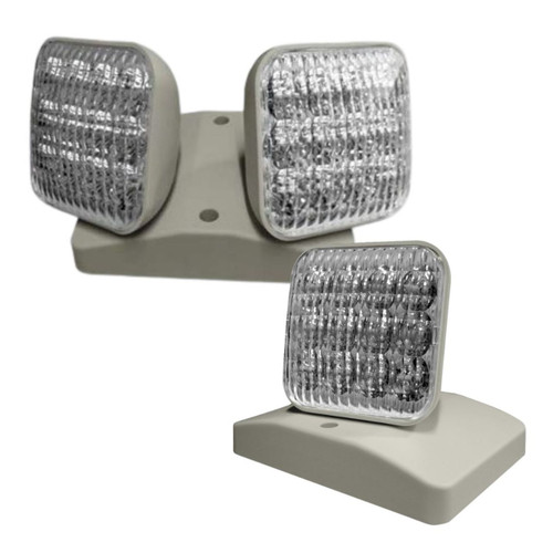 Self-Diagnostic LED Indoor Thermoplastic Remote Head Light Fixture - White or Black Finish - LumeGen