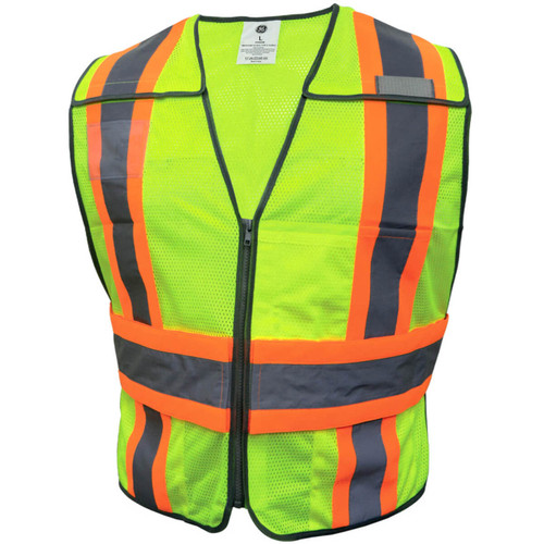 General Electric Type R Class 2 Hi-Vis Expandable 5-Point Breakaway Safety Vest, GV084