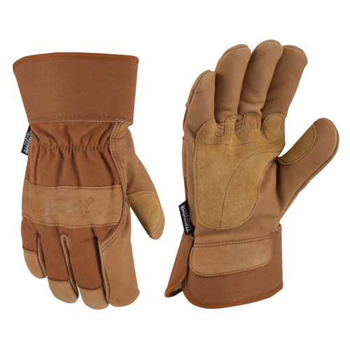 Carhartt A513 Grain Leather Safety Cuff Insulated Work Gloves