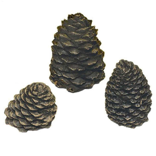 Small Straight Ceramic Pine Cone