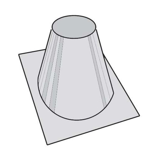 8'' Superior 0 - 6/12 Roof Flashing - 30'' Base