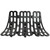 Fireplace Grate Measures 24" Front Width x 20" Rear Width x 16" Deep