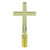 7.5-In. x 5-In. Ferruled Metal Gold Passion Cross Finial