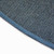 100% Fiberglass Fabric Closeup 5' Half Round Blue Guardian Fireplace Rug