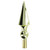 8.5-In. Gold Metal Round Spear Finial