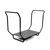 This heavy-duty wood holder is made of 1/2" square solid wrought iron