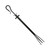 Measures 28" Long Shepherd's Hook Tong - 28'' Long - Black Powdercoat