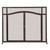 Pilgrim Forged Iron Arched Door Screen - VI