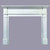 Pearl Mantel painted white (sold unfinished)