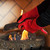 Red FlameX Deluxe Fireplace Gloves - Pair