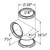 Diagram of 8 Inch Tee with Cap