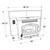 Diagram of U.S. Stove American Harvest Multi-Fuel Fireplace Insert - 6041I