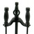 Heavy-duty Wrought Iron Handle Detail