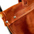 ''Suede leather wood carrier included with Log Rack