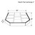 Diagram with measurements of Black Kindle Double Cut 40'' x 40'' Hearth Pad Riser