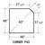 Hearth Pad Diagram with Measurements