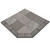 Natural Bronze Slate 40" x 40" Single Cut Corner Hearth Pad