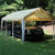 King Canopy 10' x 20' Tan and White 8 Leg Canopy