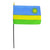 4-In. x 6-In. Rwanda Stick Flag
