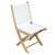 White SailMate Folding Sling Side Chair