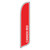 Outdoor Advertising Blade Flag - Solid Color - Canada Red - 2ft x 12ft