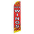 Hot Wings Swooper Flag - 11.5ft x 2.5ft