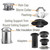 8'' DuraTech Round Ceiling Support Kit - DT810-KIT
