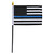 Thin Blue Line American Flag 4in x 6in Stick Flag