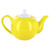 English Tea Store 6 Cup Porcelain Teapot- Yellow Gloss Finish