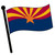 Arizona Waving Flag Downloadable Clip Art Image