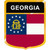 Georgia Flag Crest Downloadable Clip Art Image