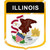 Illinois Flag Crest Downloadable Clip Art Image