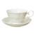 Single White Porcelain Cup and Saucer - Diana