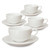 Single White Porcelain Cup and Saucer - Raffles
