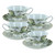 Iceberg Bone China - Teacup and Saucer Set of 4