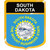 South Dakota Flag Crest Downloadable Clip Art Image