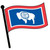 Wyoming Waving Flag Downloadable Clip Art Image