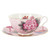 Wedgwood Harlequin Collection - Cuckoo - Tea Cup and Saucer - Pink