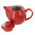 Teaz Cafe Teapot with Stainless Steel Infuser - 14oz - Red